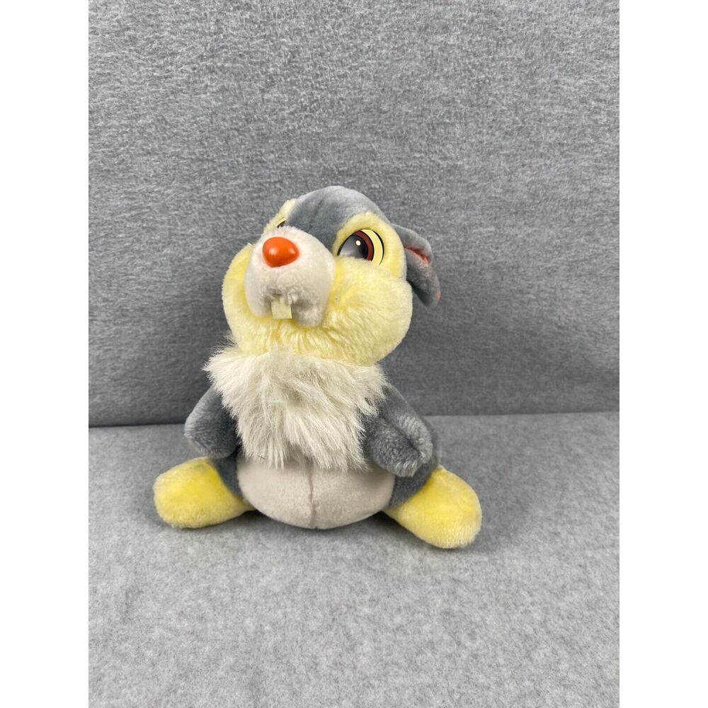 Disney Thumper From Bambi Plush Stuffed Toy Vintage 9" Tall‎ Gray Disneyland